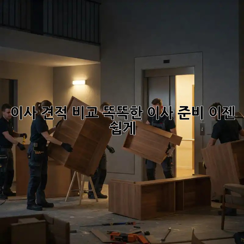 이사 견적 비교: 똑똑한 이사 준비, 이젠 쉽게!