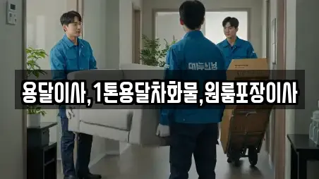 용달이사,1톤용달차화물,원룸포장이사