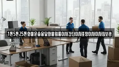 1톤5톤25톤화물운송용달화물원룸이사간단이사포장이사이사짐보관
