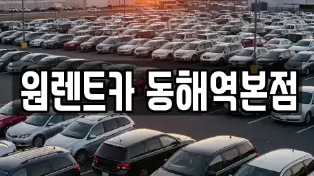 강원 동해시 나안동 렌트카 전문 원렌트카 동해역본점
