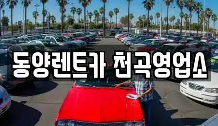 강원 동해시 렌트카 전문 동양렌트카 천곡영업소
