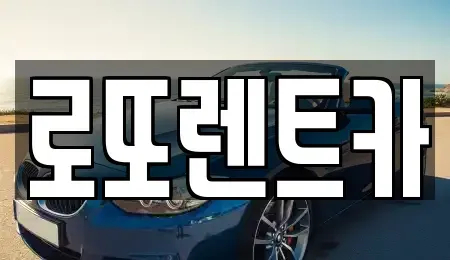 강원 원주시 단계동 장기렌트카 전문 로또렌트카