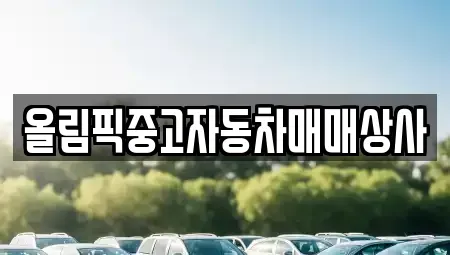 강원 중고차매매 전문 올림픽중고자동차매매상사