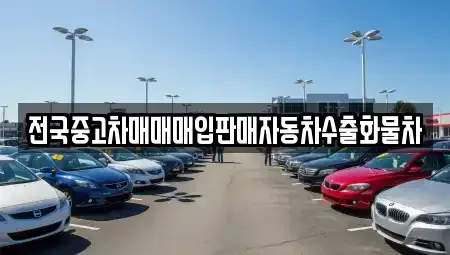 강원 춘천시 약사동 중고차매입 전문 전국중고차매매매입판매자동차수출화물차
