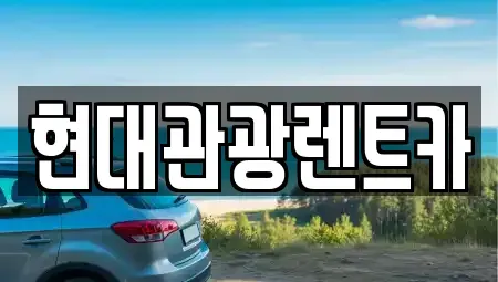 강원특별자치도 고성군 토성면 렌트카 전문 현대관광렌트카