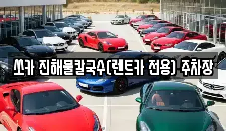 강원특별자치도 삼척시 적노동 렌트카 전문 쏘카 진해물칼국수(렌트카 전용) 주차장