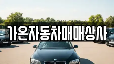 강원특별자치도 원주시 관설동 중고차매매 전문 가온자동차매매상사