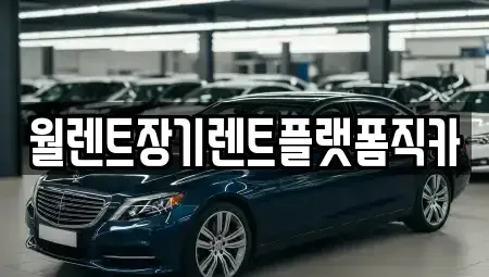 경기 수원시 장안구 정자동 장기렌트카 전문 월렌트장기렌트플랫폼직카