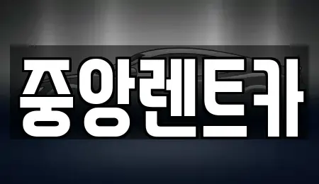 경기 안성시 미양면 렌트카 전문 중앙렌트카