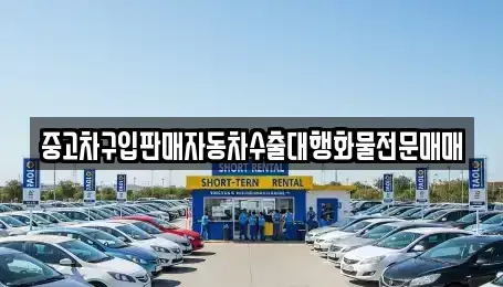경기 양주시 회정동 중고차매매 전문 중고차구입판매자동차수출대행화물전문매매