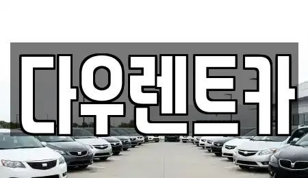 경기 여주시 강천면 렌트카 전문 다우렌트카
