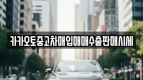경기 여주시 강천면 중고차 전문 카카오토중고차매입매매수출판매시세