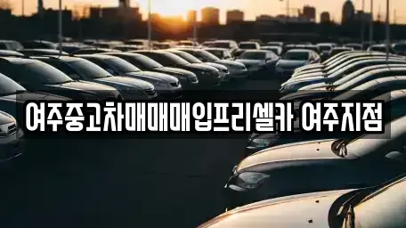 경기 여주시 신진동 중고차매매 전문 여주중고차매매매입프리셀카 여주지점
