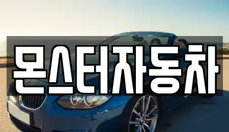 경기 의정부시 자일동 렌트카 전문 몬스터자동차