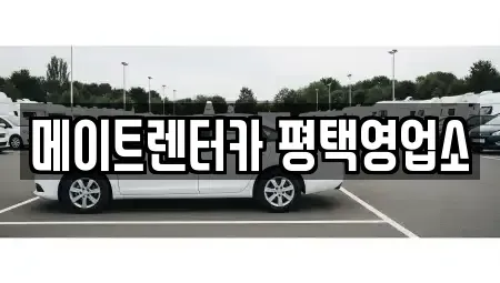 경기 평택시 청북읍 렌트카 전문 메이트렌터카 평택영업소