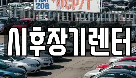 경기 포천시 군내면 단기렌트카 전문 시후장기렌터