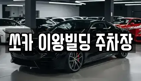 경기 포천시 영중면 렌트카 전문 쏘카 이왕빌딩 주차장