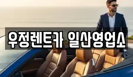 경기도 고양시 덕양구 대장동 렌트카 전문 우정렌트카 일산영업소