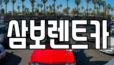 경기도 구리시 인창동 렌트카 전문 삼보렌트카