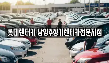 경기도 구리시 인창동 장기렌트카 전문 롯데렌터카 남양주장기렌터카전문지점