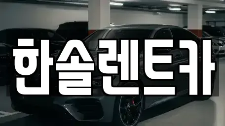 경기도 부천시 오정구 삼정동 렌트카 전문 한솔렌트카