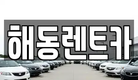 경기도 부천시 오정구 삼정동 렌트카 전문 해동렌트카