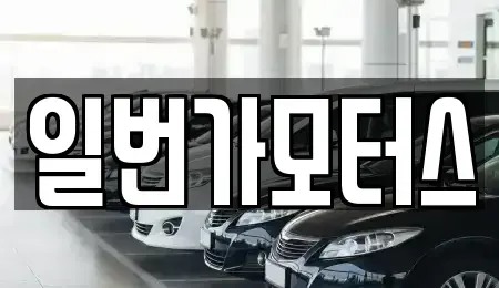 경기도 부천시 오정구 작동 중고차매매 전문 일번가모터스