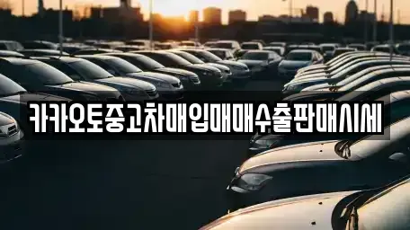 경기도 수원시 권선구 서둔동 중고차매입 전문 카카오토중고차매입매매수출판매시세