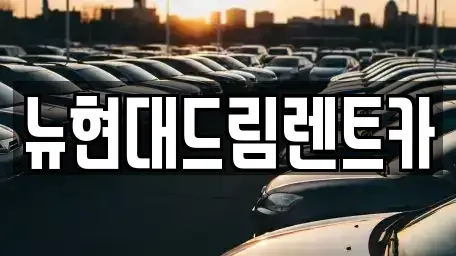경기도 시흥시 방산동 렌트카 전문 뉴현대드림렌트카