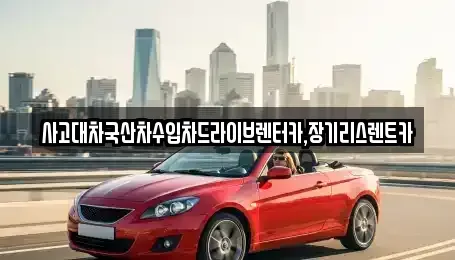 경기도 시흥시 산현동 렌트카 전문 사고대차국산차수입차드라이브렌터카,장기리스렌트카