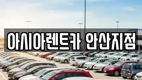 경기도 안산시 단원구 성곡동 렌트카 전문 아시아렌트카 안산지점