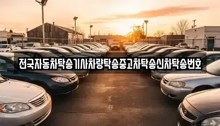 경기도 안성시 서인동 중고차 전문 전국자동차탁송기사차량탁송중고차탁송신차탁송번호