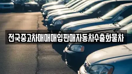 경기도 안성시 서인동 중고차매입 전문 전국중고차매매매입판매자동차수출화물차