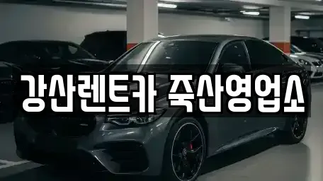 경기도 안성시 일죽면 렌트카 전문 강산렌트카 죽산영업소