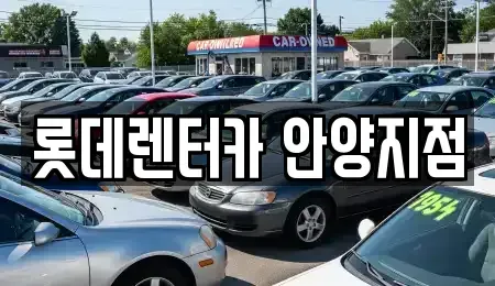 경기도 안양시 동안구 비산동 단기렌트카 전문 롯데렌터카 안양지점