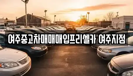 경기도 여주시 연양동 중고차 전문 여주중고차매매매입프리셀카 여주지점