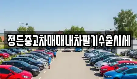 경기도 파주시 연다산동 중고차 전문 정든중고차매매내차팔기수출시세