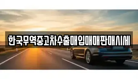 경남 거창군 거창읍 중고차매입 전문 한국무역중고차수출매입매매판매시세