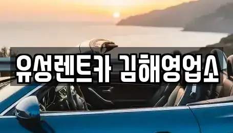 경남 김해시 삼정동 렌트카 전문 유성렌트카 김해영업소