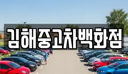 경남 김해시 화목동 중고차매매 전문 김해중고차백화점