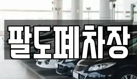경남 사천시 서포면 중고차 전문 팔도폐차장