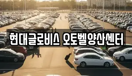 경남 양산시 상북면 중고차매매 전문 현대글로비스 오토벨양산센터