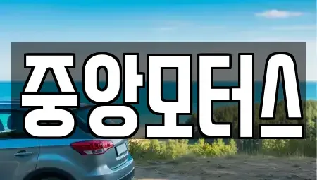 경남 창원시 마산합포구 대성동2가 중고차 전문 중앙모터스