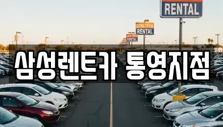 경남 통영시 렌트카 전문 삼성렌트카 통영지점