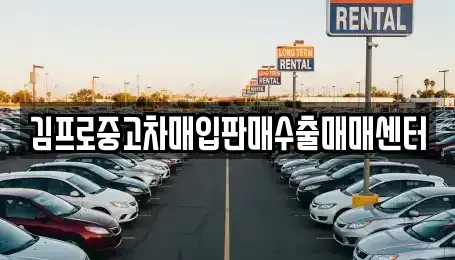 경북 김천시 백옥동 중고차매매 전문 김프로중고차매입판매수출매매센터