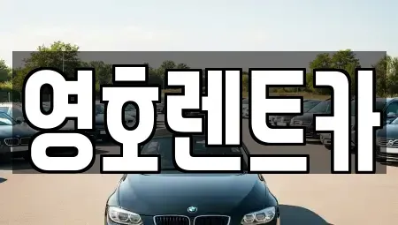 경북 문경시 윤직동 렌트카 전문 영호렌트카