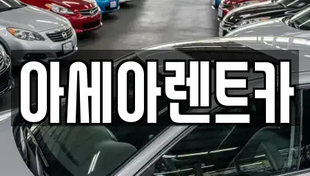 경북 상주시 남성동 렌트카 전문 아세아렌트카