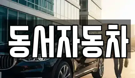 경북 포항시 남구 일월동 중고차매매 전문 동서자동차