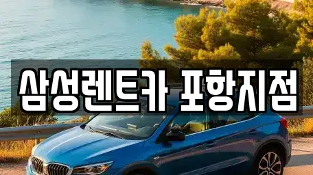 경북 포항시 남구 장흥동 렌트카 전문 삼성렌트카 포항지점