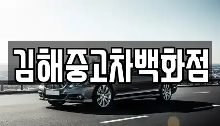 경상남도 김해시 명법동 중고차매매 전문 김해중고차백화점